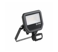 LEDVANCE LED Floodlight - 17W 4000K Motion Sensor, IP66 Rated, Black, Round, Industrial Style, 2400LM, 17W, 220V, Wall Mount, Motion Sensor Floodlight