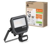 LEDVANCE LED Floodlight - 17W 4000K Motion Sensor, IP66 Rated, Black, Round, Industrial Style, 2400LM, 17W, 220V, Wall Mount, Motion Sensor Floodlight