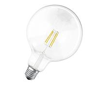LEDVANCE LED lamp , Base: E27 , Warm White , 2700 K , 5.50 W , replacement for 50 W Incandescent bulb , SMART+ Filament Globe Dimmable [Energy efficiency class [AGGR] A++]