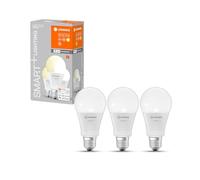 LEDVANCE Smart LEDLamp with WiFi Technology, Base: E27, Di mmable, Warm White (2700K), Replaces Incandescent Lamps with 100 W, SMART+ WiFi Classic Di mmable, 3 Count (Pack of 1)