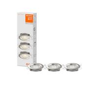 LEDVANCE LED Recessed Spotlight, Luminaire for Indoor Applications, Warm White, Infinitely Dimmable via Wall Switch, Grey, Spot Set ADJ Simpe DIM