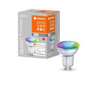 LEDVANCE Smart LEDReflector Lamp with WiFi Technology, Base: GU10, Tunable White (2700-6500K), RGB Colors Changeable, Di mmable, Replaces Reflector Lamps with 50 W, SMART+ WiFi SPOT RGBW, 1-Pack