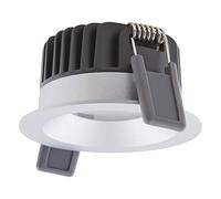 LEDVANCE LED SPOT FIX Aluminium Silver 8W 680lm 36D - 930 Warm White | Cutout 68mm - IP44 - Best Colour Rendering - Dimmable