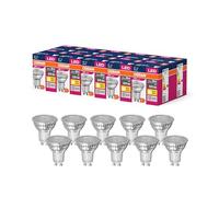 Ledvance Led Star Value Par16 Led Lamp for Gu10 Base, Reflector Lamp, Gl, 575 Lumens, Warm White (3000K), Replacement for Conventional 80W Light Bulbs, Not Dimmable, 10-Pack