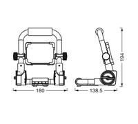 Ledvance LED-Worklight Value R-Stand spotlight 10W