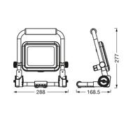 Ledvance LED-Worklight Value R-Stand spotlight 30W