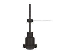 Ledvance LUM Indoor Pendant, Vintage, Aluminum, Black