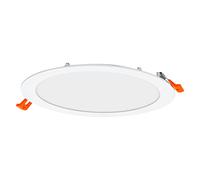 LEDVANCE LED SPOT INTEGRATED SLIM Ø 22,5cm, round recessed ceiling spot for indoor use, dimmable, 22W, colour temperature 3000 - 6500K, 240 lumen, flat design, clamping device, white