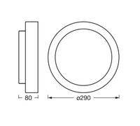 Ledvance Orbis Madrid ceiling light nickel