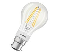 LEDVANCE Smart LED Lamp with Bluetooth, B22d, Dimmable, Warm White (2700K), Replaces Incandescent Lamps with 60 W, Controllable with Google, Alexa and Apple HomeKit, SMART+ BT Filament Dim, 1-Pack