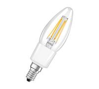 LEDVANCE Smart LED Lamp with Bluetooth, E14, Dimmable, Warm White (2700 K), Replaces Incandescent Lamps with 40 W, Controllable with Google and Alexa Voice Control, SMART+ BT Filament Dim, 1-Pack