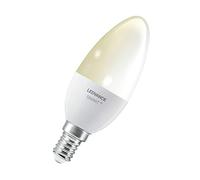 LEDVANCE Smart LED Lamp with Bluetooth, E14, Dimmable, Warm White (2700K), Replaces Incandescent Lamps with 40 W, Controllable with Google and Alexa, SMART + Candle DIM, 1-Pack