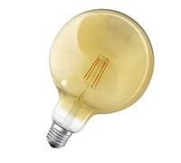 LEDVANCE Smart LED Lamp with Bluetooth, E27, Filament Globe Gold, Dimmable, Replaces Incandescent Lamps with 50 W, Warm White, Controllable with Google, Alexa and Apple HomeKit, SMART + BT Globe Gold