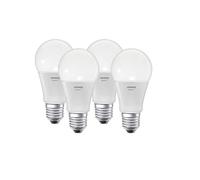 LEDVANCE Smart LED Lamp With Bluetooth Technology, E27 Socket, Changeable Light Color (2700-6500K), Changeable RGB Colors, Replaces Incandescent Lamps With 60W, 4-pack