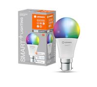 LEDVANCE Smart LED lamp with WiFi Technology, B22d-base matt Optics,RGBW Colours Changeable, Light Colour Changeable (2700K-6500K), 806 Lumen, 60W-Replacement, Smart dimmable, 1-Pack