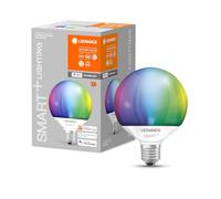LEDVANCE Smart LED lamp with WiFi Technology, E27 Base, Dimmable, RGB Colours & Light Colour Changeable, Globeform, Matt, controllable with Alexa, Google & App, 1 Pack