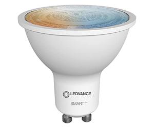 LEDVANCE Smart+ LED, ZigBee GU10 Reflector, Warm White to Daylight (2700K - 6500K), Dimmable, Directly Compatible with Echo Plus and Echo Show (2nd Gen), Compatible with Philips Hue Bridge