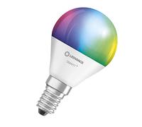 LEDVANCE Smart LEDLamp with WiFi Technology, Base: E14, Di mmable, Tunable White (2700-6500K), RGB Colors Changeable, Replaces Incandescent Lamps with 40 W, SMART+ WiFi MINI Bulb Multicolour, 1-Pack