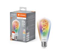 LEDVANCE Smart+ Matter LED lamp, Compatible with Google, Alexa, Apple, White Glass, 4.8W, 470lm, E27 Base, Color Light & White Light, app or Voice Control, Life of up to 15,000 Hours