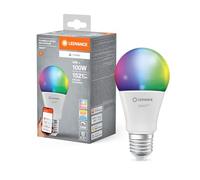 LEDVANCE Smart+ Matter LED lamp, White Frosted Look, 14W, 1521lm, Classic Bulb Shape with E27 Base, Color Light and White Light, app or Voice Control, Life of up to 20,000 Hours