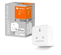 LEDVANCE Smart switchable plug with WiFi technology for UK sockets, with current measurement , controllable with Google and Alexa per Voice Control or remote control, SMART+ WIFI PLUG UK, 1-pack