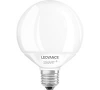 Ledvance Smart LED lamp with WiFi Technology, E27 Base, Dimmable, RGB Colours & Light Colour Changeable, Globeform, Matt, controllable with Alexa, Google & App, 1 Pack