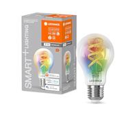 LEDVANCE Smart+ WiFi LED lamp, White Glass, 4.8W, 470lm, Classic Bulb Shape with E27 Base, Adjustable Color Light & White Light, dimmable, app or Voice Control, Long Life