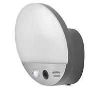 LEDVANCE SMART+ WIFI WALL ROUND CAMERA 10.5cm - Outdoor Lamp With Motion Detector, Daylight Sensor And HD Camera, Remote Control And Alarm Function, 15 W, 3000 K, 950 Lumen, IP 44