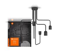 Ledvance Glass Ceiling Light, Angled Black