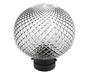 LEDVANCE Vintage Edition 1906 Ceiling Light with E27 Base, Smoke Grey Glass, Bulb Not Included, Carved Pineapple