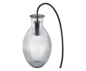 Ledvance Vintage Edition 1906 Table Lamp with E27 Socket, Smoke Grey Glass, Bulb Not Included, Carved Table Grape