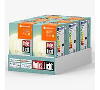 Ledvance Volks-Licht E27 Smart LED Lamp, Bluetooth, Warm White, Dimmable Bulb, Compatible with Amazon Alexa and Google Assistant, Controllable with The App, Pack of 6
