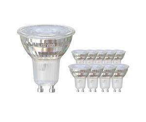 Ledvion - 10X GU10 LED Bulbs, 5W, 4000K, 345 Lumens, Full Glass, Lighting