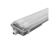 Ledvion - 2X LED Batten 60CM, 6.3 Watt, 4000K, 1120 Lumens, IP65, Including LED Tube, 175 Lumens/Watt, Stainless Steel, + 75,000 Hours, Dust and Explosion Proof