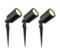 Ledvion 3 Pack Garden LED Lights IP65 3W 2700K GU10 dimmable | For garden patio driveway paths borders and decorative outdoor lighting