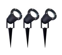 Ledvion 3 Pack Garden LED Lights IP65 3W 6500K GU10 dimmable | For garden patio driveway paths borders and decorative outdoor lighting