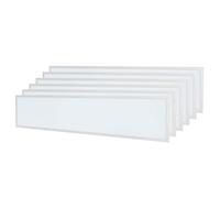 Ledvion - 6X LED Panel, 120x30, 24W, 6500K, 5040 Lumens, Recessed Grid Ceiling Fixture, Incl. LED Driver + Quick Connector