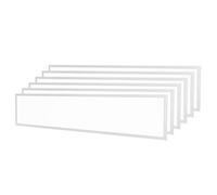 Ledvion - 6X LED Panel, 120x30, 40W, 4000K, 4000 Lumens, Recessed Grid Ceiling Fixture, Incl. LED Driver White Quick Connector