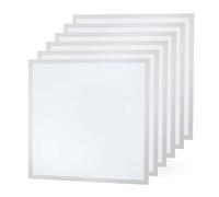 Ledvion - 6X LED Panel, 60x60, 24W, 6500K, 5040 Lumens, Recessed Grid Ceiling Fixture, Incl. LED Driver + Quick Connector
