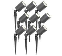 Ledvion Garden LED Lights IP65 3W 2700K GU10 dimmable 9 Pack