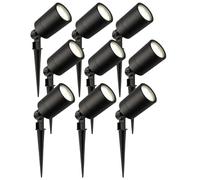 Ledvion Garden LED Lights IP65 3W 4000K GU10 dimmable 9 Pack