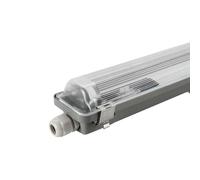 Ledvion - LED Batten 60CM, Stainless Steel Clips, IP65, Stainless Steel, + 75,000 Hours, Dust and Explosion Proof