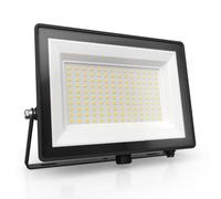 Ledvion LED Spotlight with 0.5 m Cable, 100 Watt LED Spotlight, 4000 K Wide Beam, 12000 Lumen Work Light, Outdoor Spotlight IP65 Waterproof, Spotlight with Quick Coupling