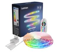 Ledvion - LED Strip Dimaar 10M, RGB, 12V, 24W, Incl. remote control, 60 LEDs/m, shortened to 20 cm