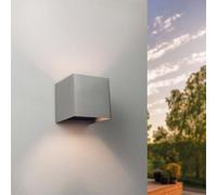 Ledvion LED wall Light 3.5W Warm White G9 IP54 dimmable Cube 220-240V | For façades, entrances, patios and gardens with easy wall mounting