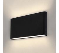 Ledvion - LED Wall Light, 3000K, 12W, IP54, Black, Mira M, Outdoor Lamp, Indoor Wall Light, Garden Lighting