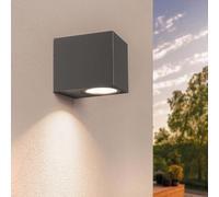 Ledvion - LED Wall Light Anthracite & Cube, GU10 Spot, IP54, Outdoor Lamp, Outdoor Lighting, Garden Lighting, Facade Lighting