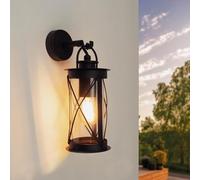 Ledvion - LED Wall Light, E27 Fitting, IP44, BlackOutdoor Lighting