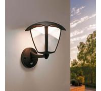 Ledvion - LED Wall Light Incl. Sensor, 3000K, 7W, IP44, Black, Outdoor Lamp, Outdoor Lighting