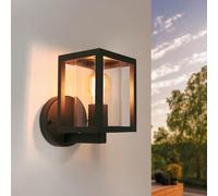 Ledvion - Modern Outdoor Wall Lamp, Black, E27 Fitting, IP44Outdoor Lighting,